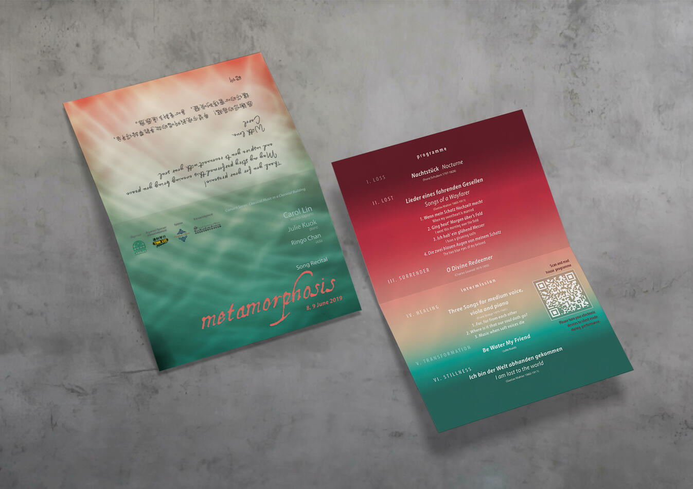 Concert Program Card